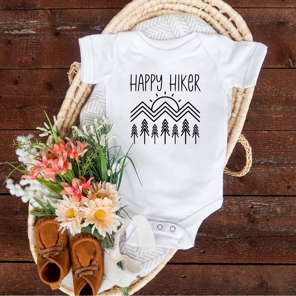 Happy Hiker Baby Onesie